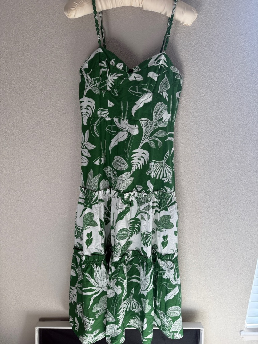 FARM Rio Green and White Botanical Maxi Dress - Picture 2 of 9